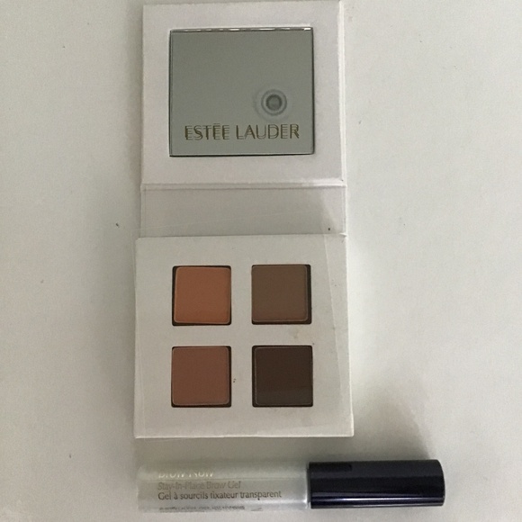 Estée Lauder Limited Edition Le Chic Neutral Eyeshadow quad + full size brow gel - Picture 1 of 6